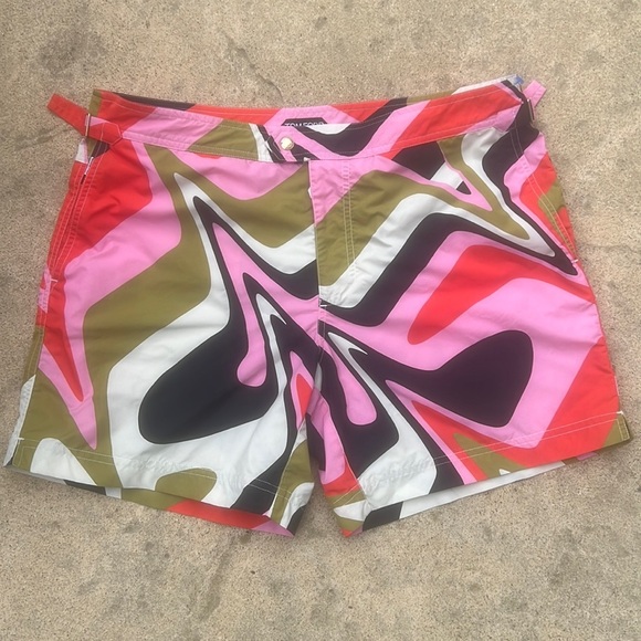 Tom Ford Psychedelic Design Men's Swim Trunks Size 52/XL - Picture 1 of 15